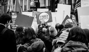 Manifestación de mujeres en Londres